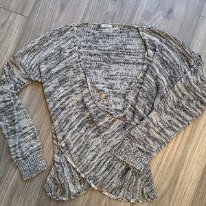 Dex Women’s Gray Knit Wrap Sweater